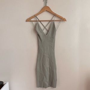 Mini Sage Green Dress
